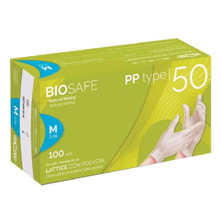 BIOSAFE PLUS GUANTO LAT C/P M